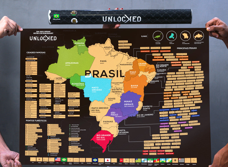 Mapa do Brasil de Raspar