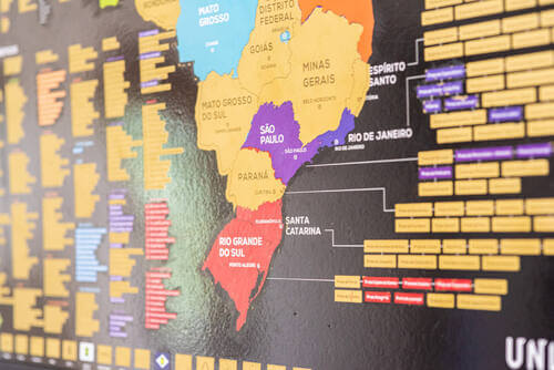 Mapa do Brasil de Raspar